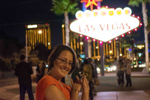 Angie and the Vegas Sign